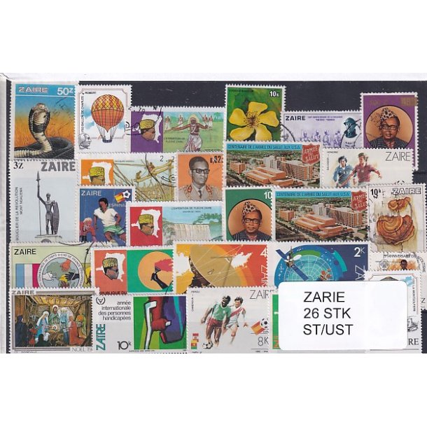 Zarie Samling 26 Stk.  - Stemplet/Ustemplet