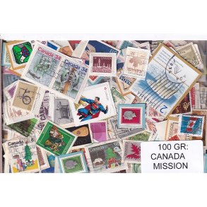 Canada 100 g. Mission - T�t Klip + Lidt afvaskede - Hjemkommet 1 - 3 - 22