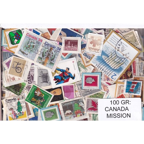 Canada 100 g. Mission - Tt Klip + Lidt afvaskede - Hjemkommet 1 - 3 - 22