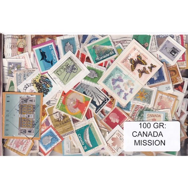 Canada 100 g. Mission - Tt Klip + Lidt afvaskede - Hjemkommet 1 - 3 - 22