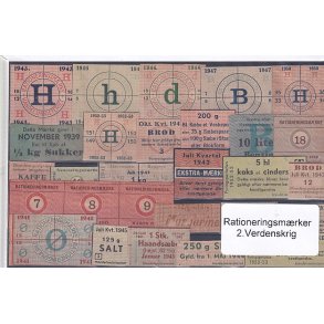 Rationeringsmrker - 2. Verdenskrig 