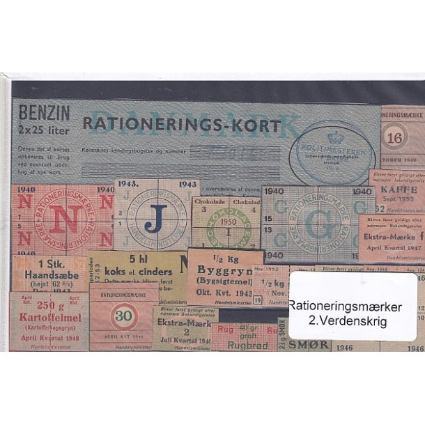 Rationeringsmrker - 2. Verdenskrig 