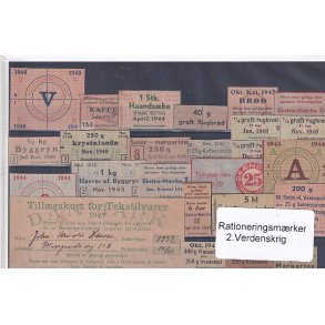 Rationeringsmrker - 2. Verdenskrig 