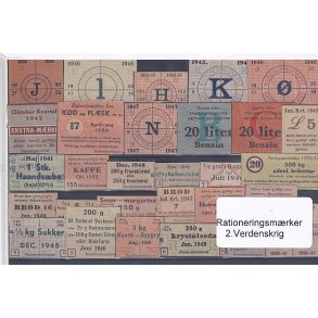 Rationeringsmrker - 2. Verdenskrig 
