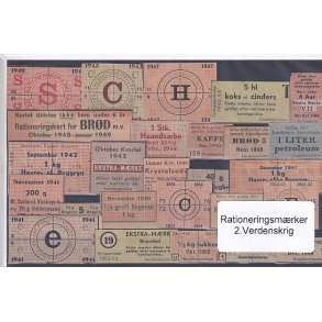 Rationeringsmrker - 2. Verdenskrig 