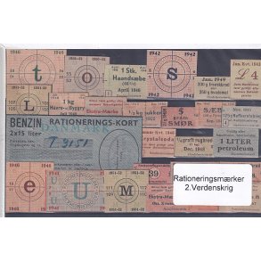 Rationeringsmrker - 2. Verdenskrig 