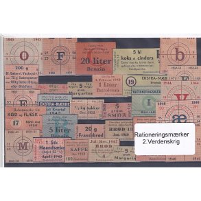 Rationeringsmrker - 2. Verdenskrig 