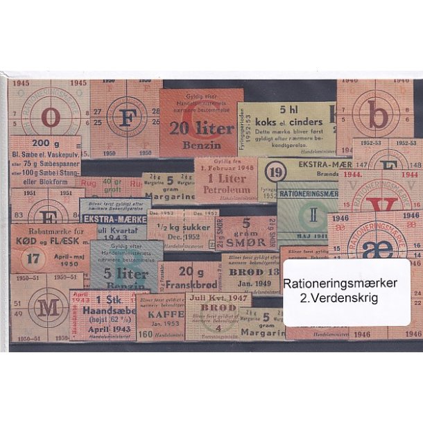 Rationeringsmrker - 2. Verdenskrig 