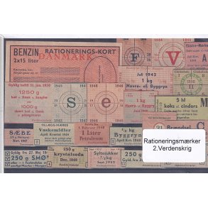 Rationeringsmrker - 2. Verdenskrig 