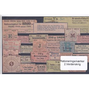 Rationeringsmrker - 2. Verdenskrig 