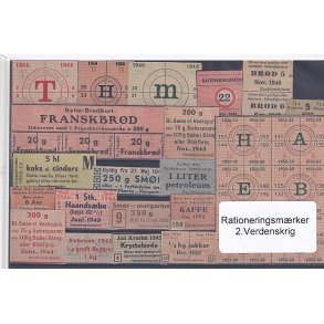 Rationeringsmrker - 2. Verdenskrig 