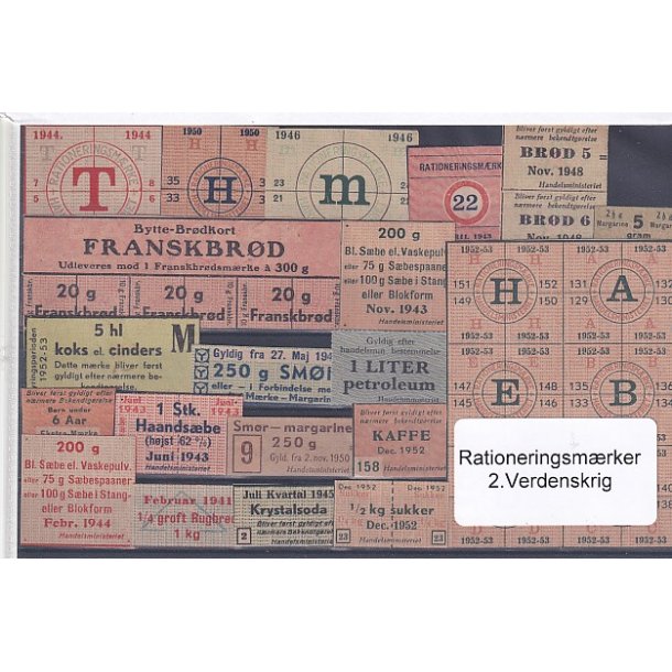 Rationeringsmrker - 2. Verdenskrig 