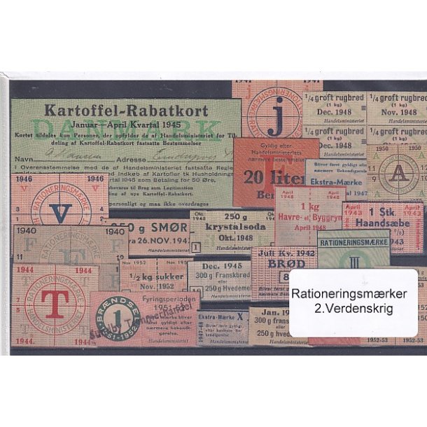 Rationeringsmrker - 2. Verdenskrig 