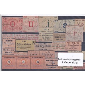 Rationeringsmrker - 2. Verdenskrig 