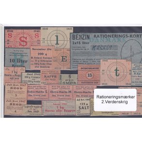 Rationeringsmrker - 2. Verdenskrig 