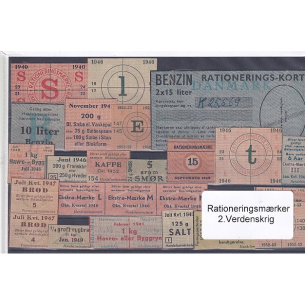 Rationeringsmrker - 2. Verdenskrig 