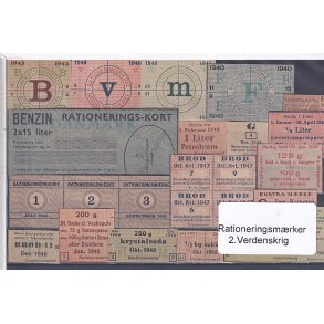 Rationeringsmrker - 2. Verdenskrig 