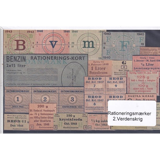 Rationeringsmrker - 2. Verdenskrig 