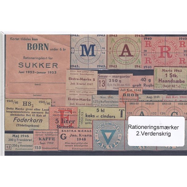 Rationeringsmrker - 2. Verdenskrig 