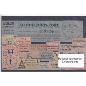 Rationeringsmrker - 2. Verdenskrig 