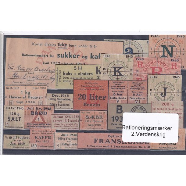 Rationeringsmrker - 2. Verdenskrig 