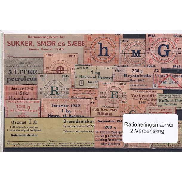 Rationeringsmrker - 2. Verdenskrig 