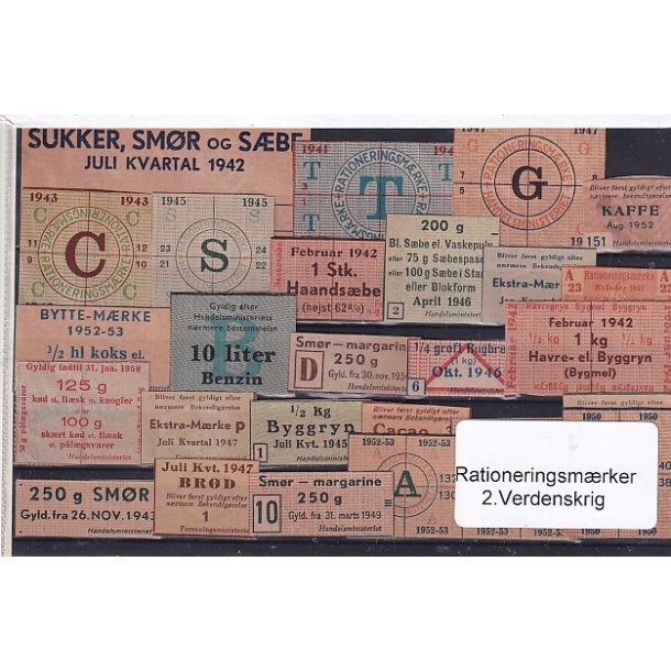 Rationeringsmrker - 2. Verdenskrig 