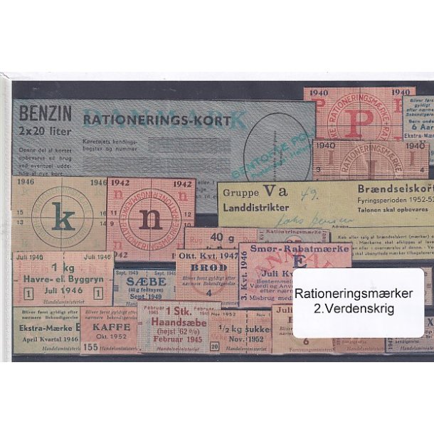 Rationeringsmrker - 2. Verdenskrig 