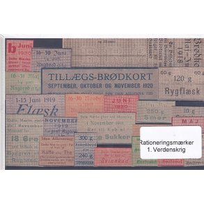 Rationeringsmrker - 1. Verdenskrig