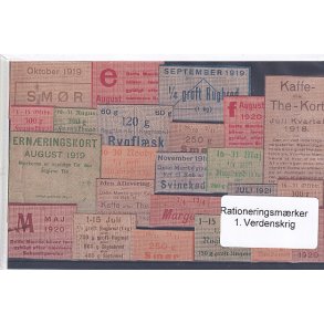 Rationeringsmrker - 1. Verdenskrig