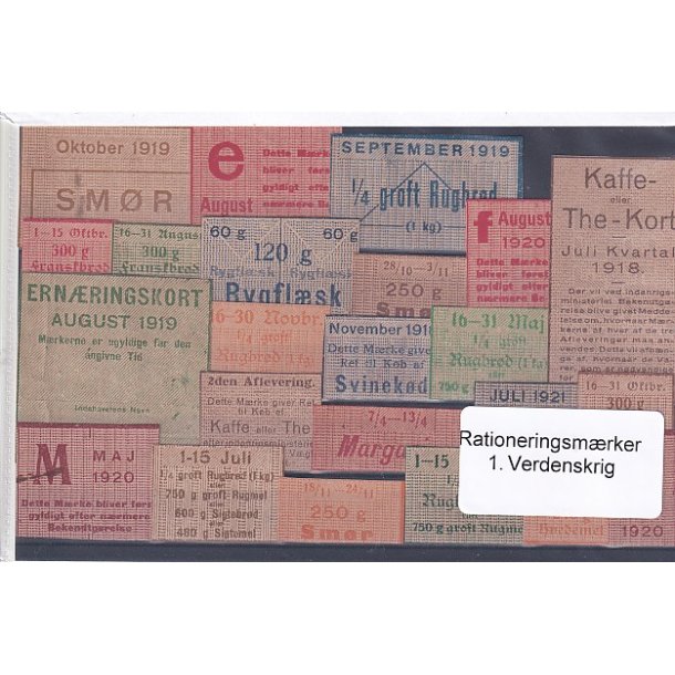 Rationeringsmrker - 1. Verdenskrig