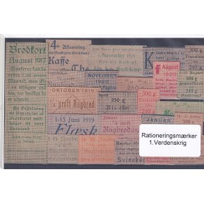 Rationeringsmrker - 1. Verdenskrig