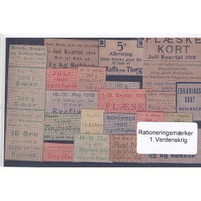 Rationeringsmrker - 1. Verdenskrig