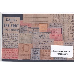 Rationeringsmrker - 1. Verdenskrig