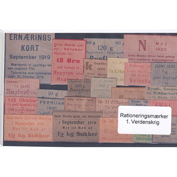 Rationeringsmrker - 1. Verdenskrig