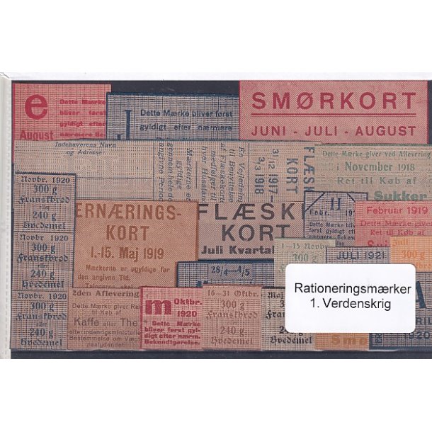 Rationeringsmrker - 1. Verdenskrig