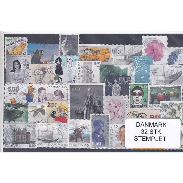 Danmark Samling - 32 Stk. Stemplet/Ustemplet
