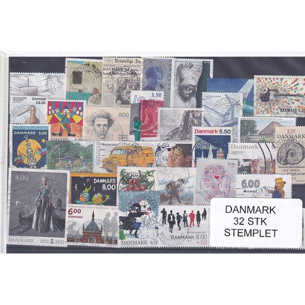Danmark Samling - 32 Stk. Stemplet/Ustemplet