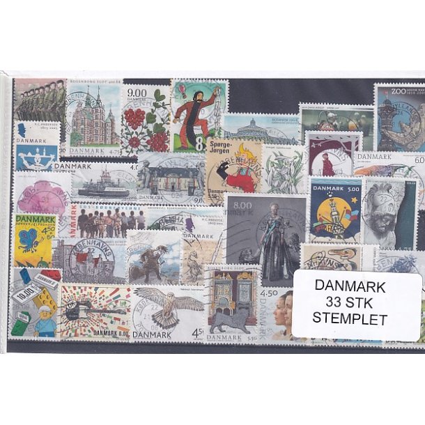 Danmark Samling - 33 Stk. Stemplet/Ustemplet