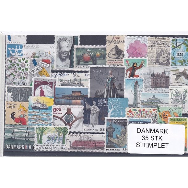 Danmark Samling - 35 Stk. Stemplet/Ustemplet