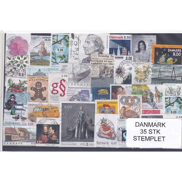Danmark Samling - 35 Stk. Stemplet/Ustemplet