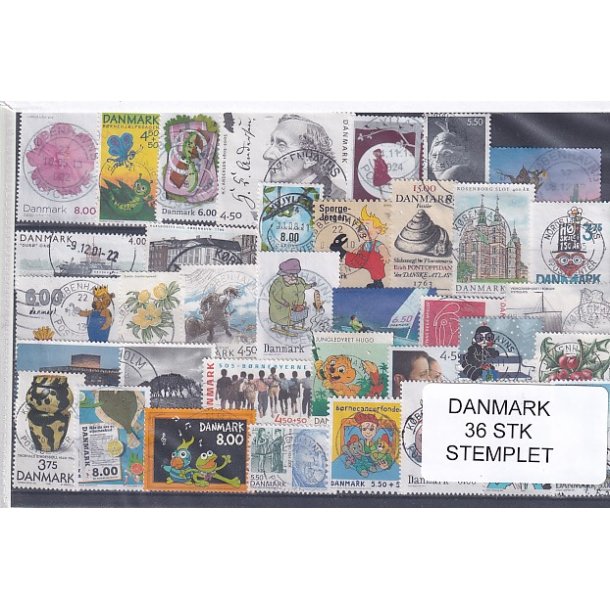 Danmark Samling - 36 Stk. Stemplet/Ustemplet