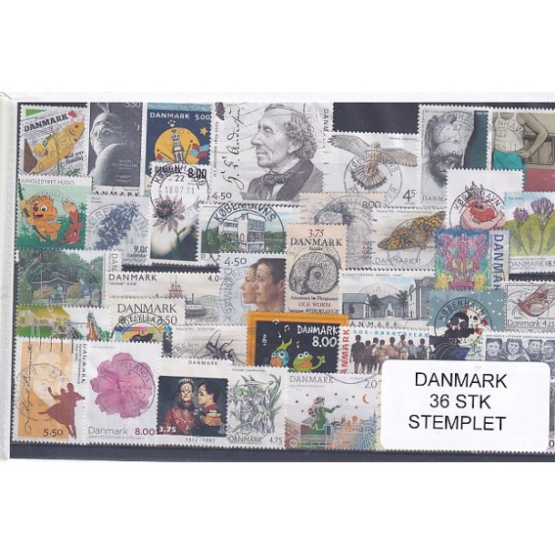 Danmark Samling - 36 Stk. Stemplet/Ustemplet