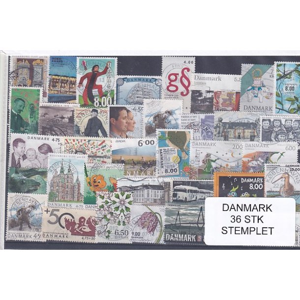 Danmark Samling - 36 Stk. Stemplet/Ustemplet
