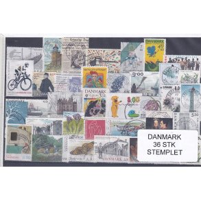 Danmark Samling - 36 Stk. Stemplet/Ustemplet