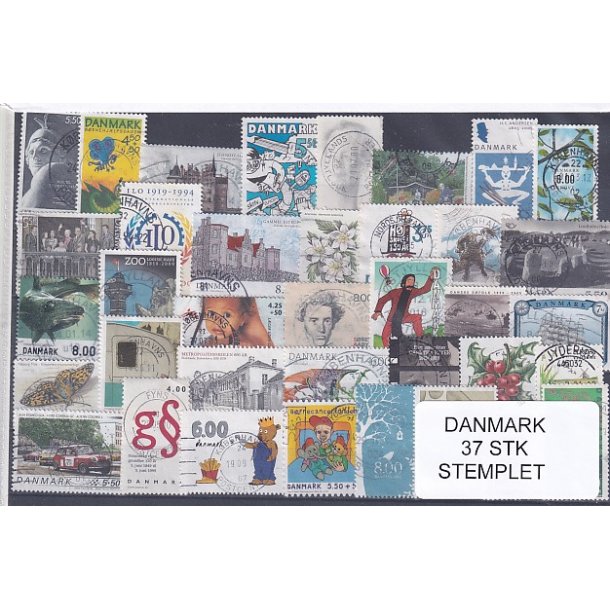Danmark Samling - 37 Stk. Stemplet/Ustemplet
