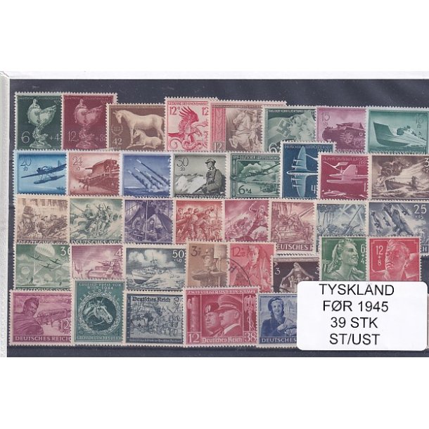 Tyskland fr 1945 Samling 39 Stk. Stemplet/Ustemplet