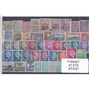 Tyrkiet Samling  47 Stk. Stemplet/Ustemplet