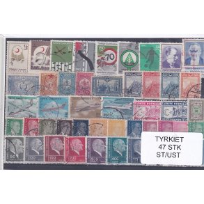 Tyrkiet Samling  52 Stk. Stemplet/Ustemplet