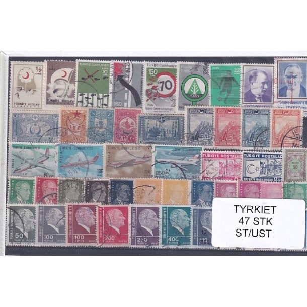Tyrkiet Samling  52 Stk. Stemplet/Ustemplet
